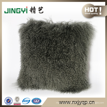 Wholesale Long Hair Mongolian Lamb Fur Throw Pillows Cover